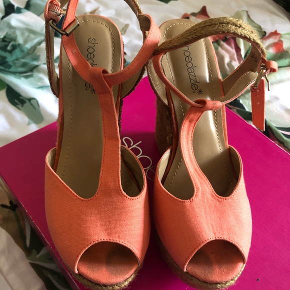 Shoe Dazzle Shoes - Espadilles Wedges - Sandals - Size 7